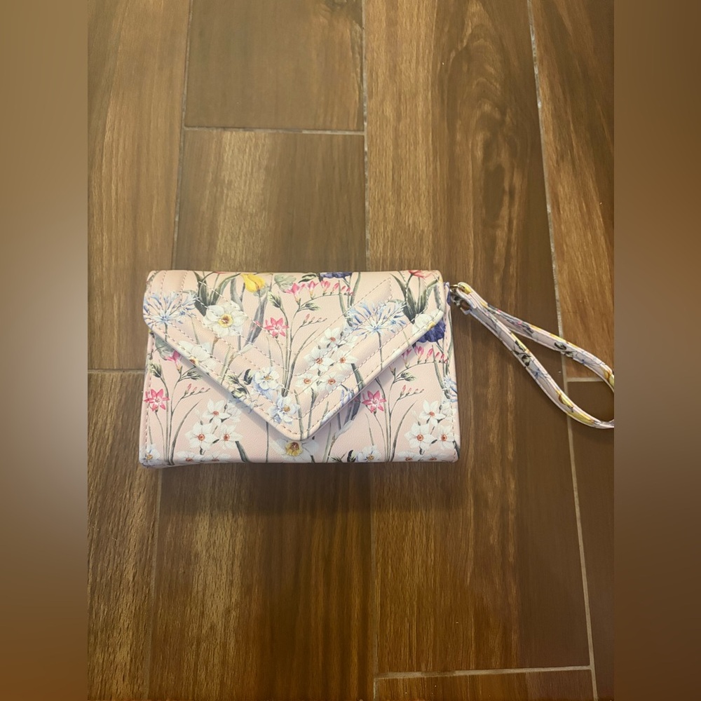 Aldo Floral Multi-Color Clutch with Wristlet